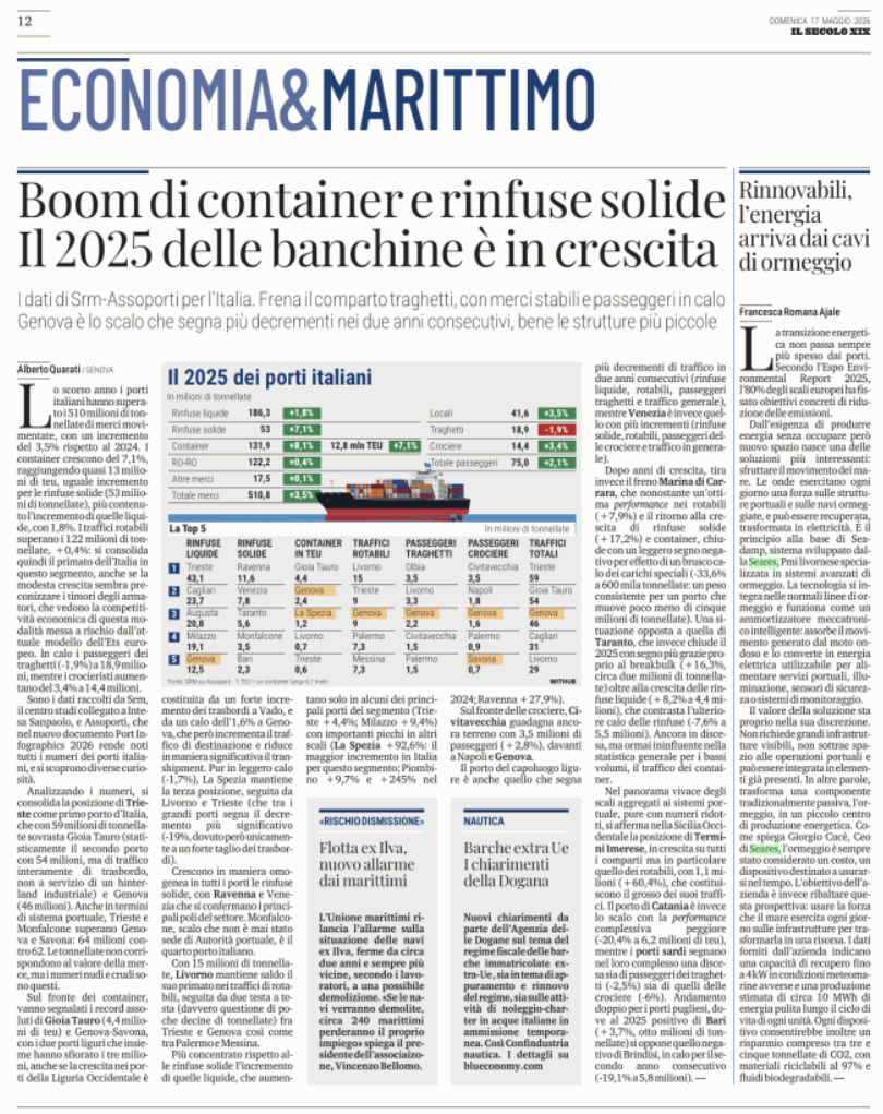 Articolo Seadamp Il Secolo XIX